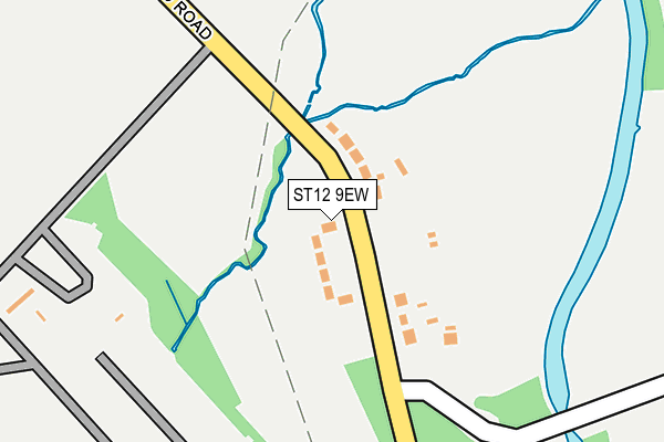 ST12 9EW map - OS OpenMap – Local (Ordnance Survey)