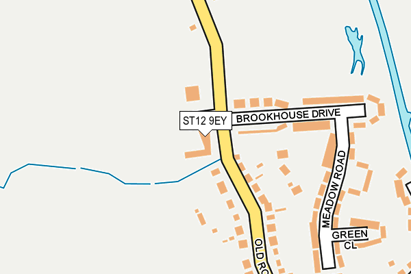 ST12 9EY map - OS OpenMap – Local (Ordnance Survey)