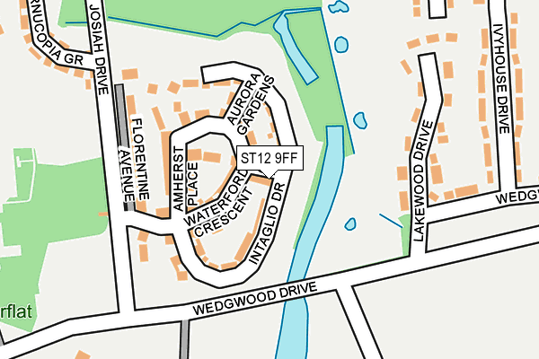 ST12 9FF map - OS OpenMap – Local (Ordnance Survey)