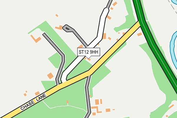 ST12 9HH map - OS OpenMap – Local (Ordnance Survey)
