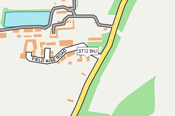ST12 9HJ map - OS OpenMap – Local (Ordnance Survey)
