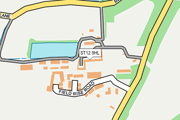 ST12 9HL map - OS OpenMap – Local (Ordnance Survey)
