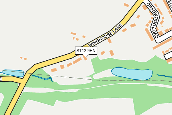 ST12 9HN map - OS OpenMap – Local (Ordnance Survey)
