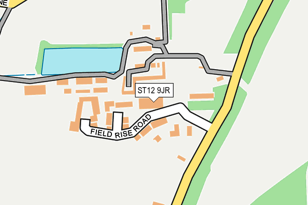 ST12 9JR map - OS OpenMap – Local (Ordnance Survey)