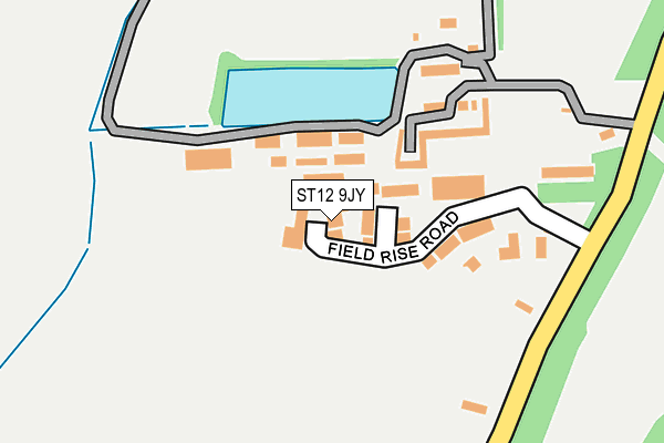 ST12 9JY map - OS OpenMap – Local (Ordnance Survey)