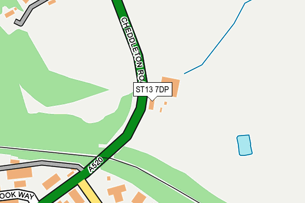 ST13 7DP map - OS OpenMap – Local (Ordnance Survey)