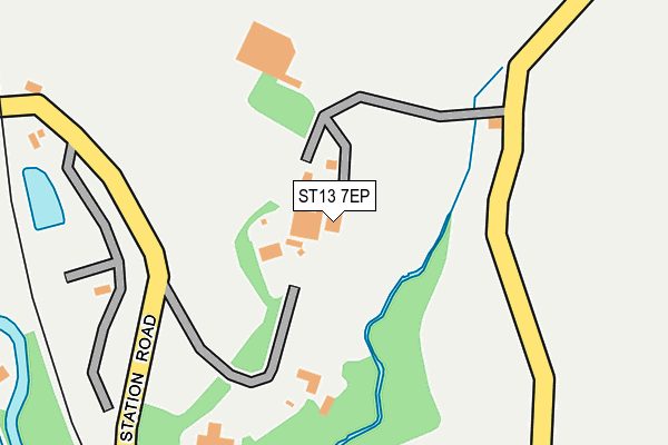 ST13 7EP map - OS OpenMap – Local (Ordnance Survey)