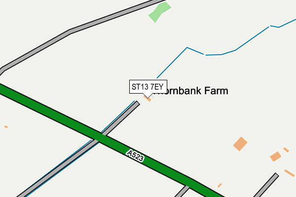 ST13 7EY map - OS OpenMap – Local (Ordnance Survey)