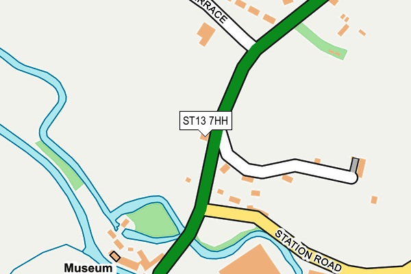 ST13 7HH map - OS OpenMap – Local (Ordnance Survey)