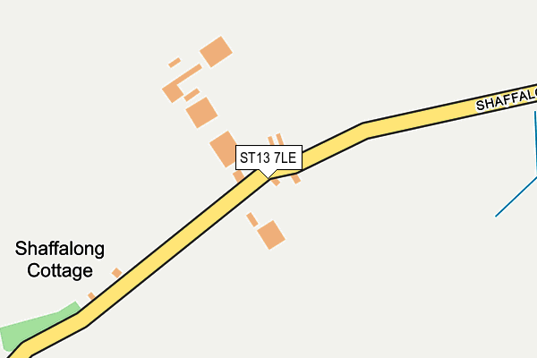 ST13 7LE map - OS OpenMap – Local (Ordnance Survey)