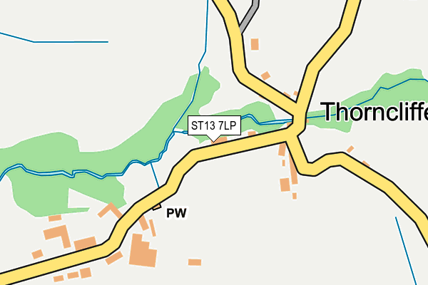 ST13 7LP map - OS OpenMap – Local (Ordnance Survey)
