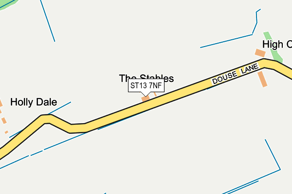 ST13 7NF map - OS OpenMap – Local (Ordnance Survey)