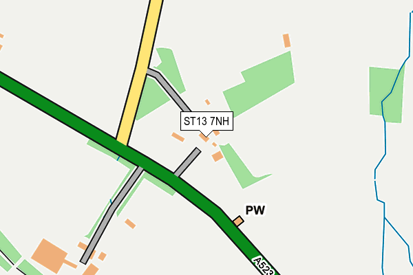 ST13 7NH map - OS OpenMap – Local (Ordnance Survey)