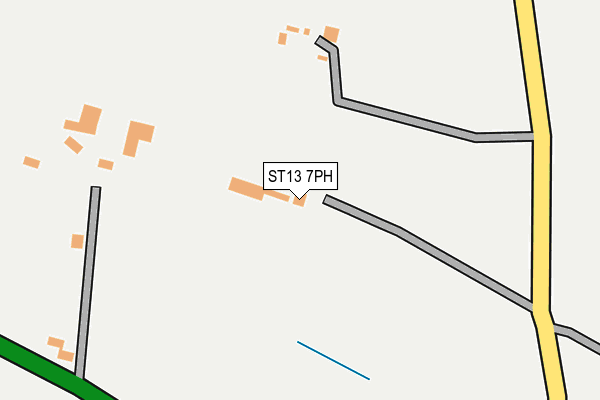 ST13 7PH map - OS OpenMap – Local (Ordnance Survey)