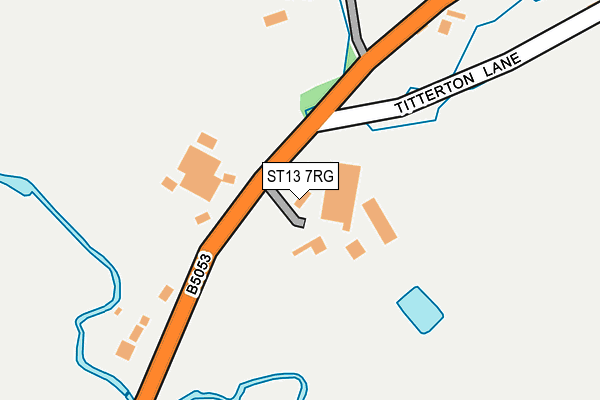 ST13 7RG map - OS OpenMap – Local (Ordnance Survey)