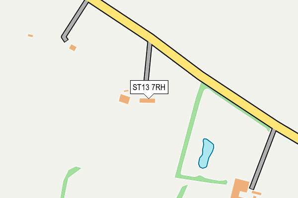 ST13 7RH map - OS OpenMap – Local (Ordnance Survey)