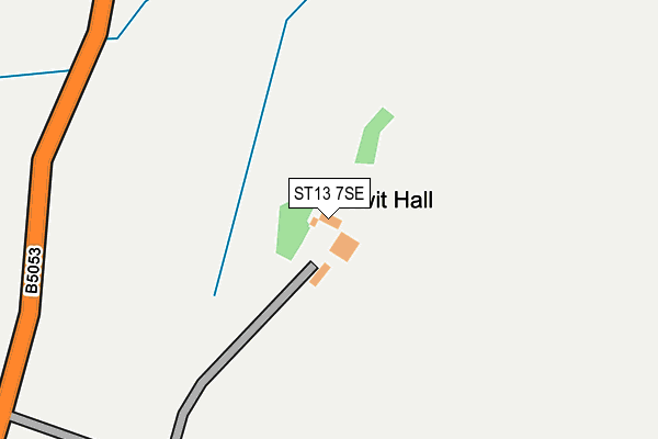 ST13 7SE map - OS OpenMap – Local (Ordnance Survey)