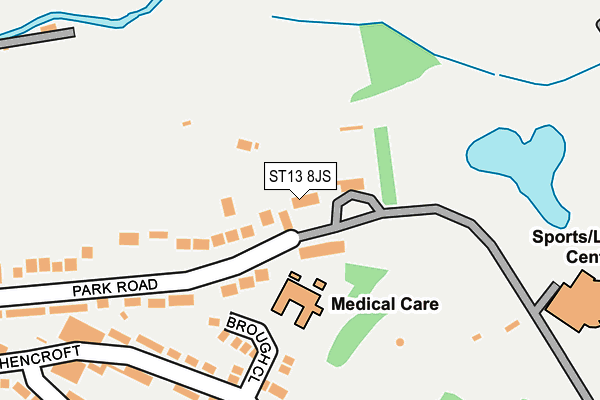 ST13 8JS map - OS OpenMap – Local (Ordnance Survey)