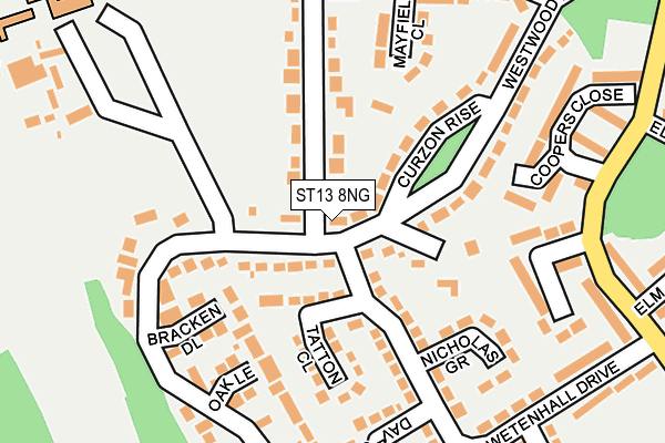 Map of ESPLANADE COURT LTD at local scale