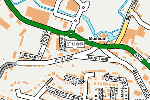 ST13 8NR map - OS OpenMap – Local (Ordnance Survey)