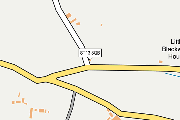 ST13 8QB map - OS OpenMap – Local (Ordnance Survey)