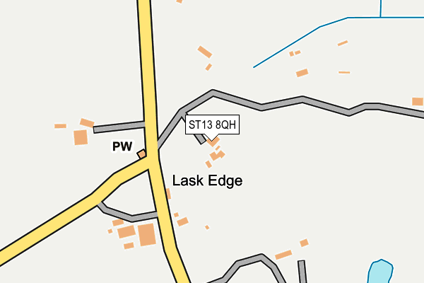 ST13 8QH map - OS OpenMap – Local (Ordnance Survey)