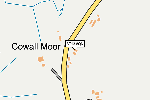 ST13 8QN map - OS OpenMap – Local (Ordnance Survey)