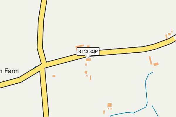ST13 8QP map - OS OpenMap – Local (Ordnance Survey)