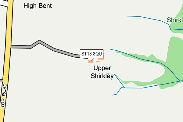 ST13 8QU map - OS OpenMap – Local (Ordnance Survey)