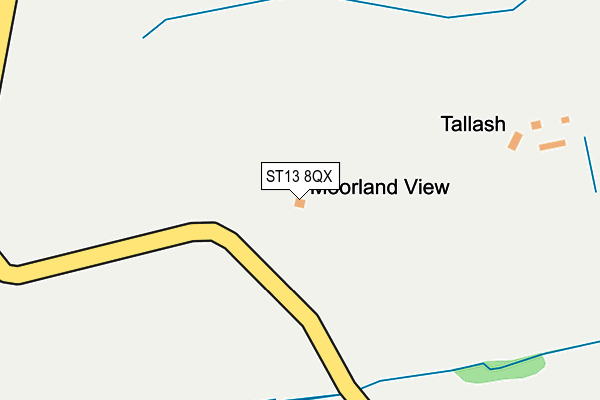 ST13 8QX map - OS OpenMap – Local (Ordnance Survey)