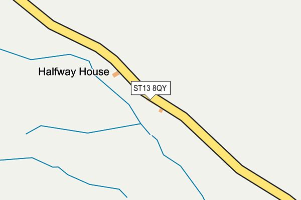 ST13 8QY map - OS OpenMap – Local (Ordnance Survey)