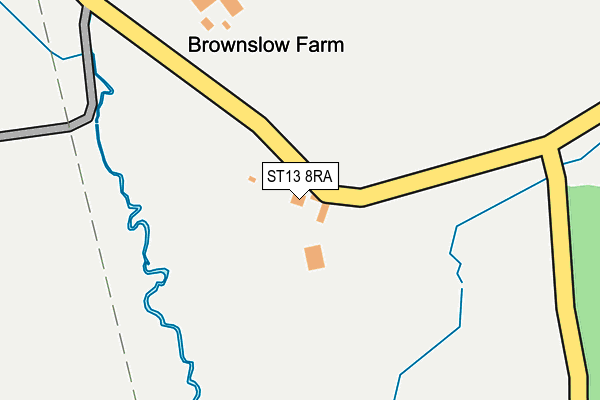 ST13 8RA map - OS OpenMap – Local (Ordnance Survey)