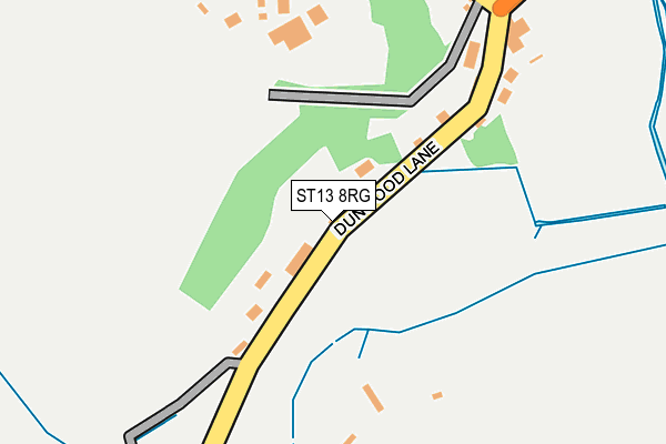 ST13 8RG map - OS OpenMap – Local (Ordnance Survey)