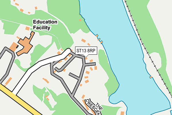 ST13 8RP map - OS OpenMap – Local (Ordnance Survey)