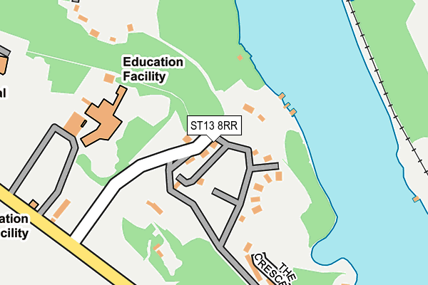 ST13 8RR map - OS OpenMap – Local (Ordnance Survey)