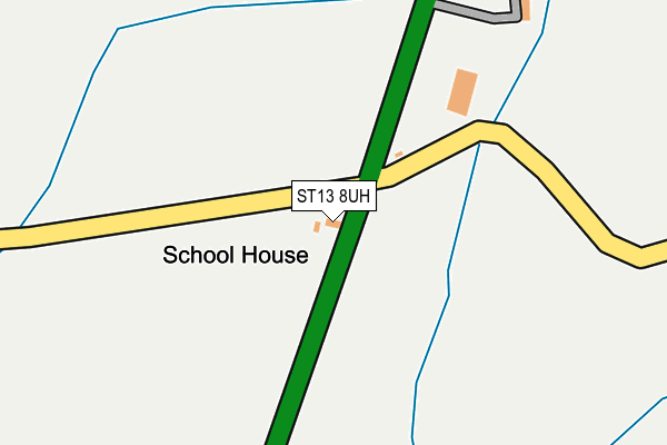 ST13 8UH map - OS OpenMap – Local (Ordnance Survey)