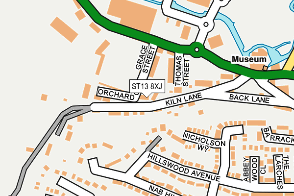 ST13 8XJ map - OS OpenMap – Local (Ordnance Survey)