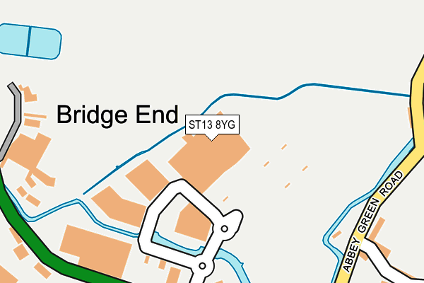 ST13 8YG map - OS OpenMap – Local (Ordnance Survey)