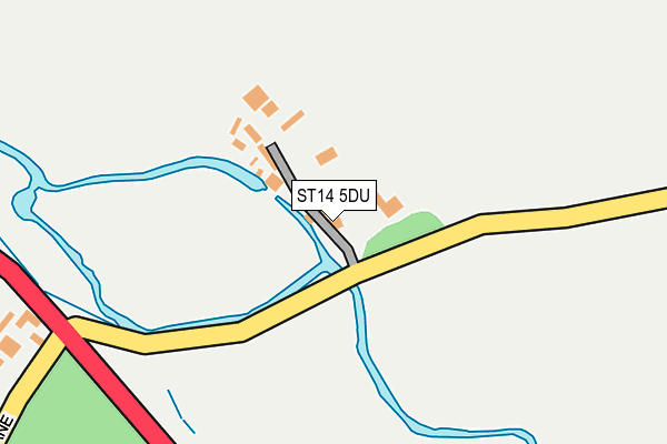ST14 5DU map - OS OpenMap – Local (Ordnance Survey)