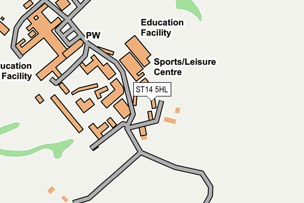 ST14 5HL map - OS OpenMap – Local (Ordnance Survey)