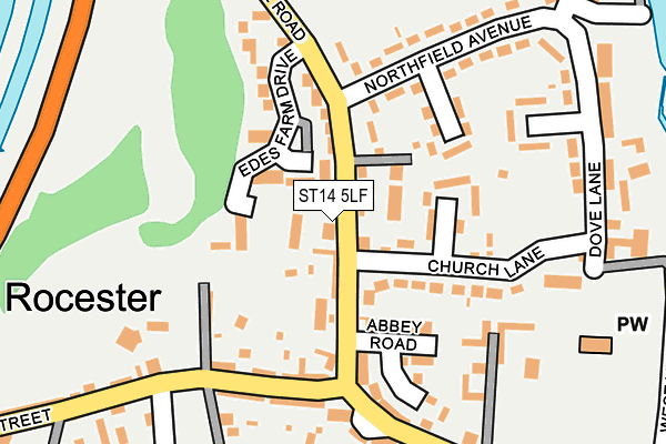 Map of PREMIER ROCESTER VILLAGE STORE LTD at local scale