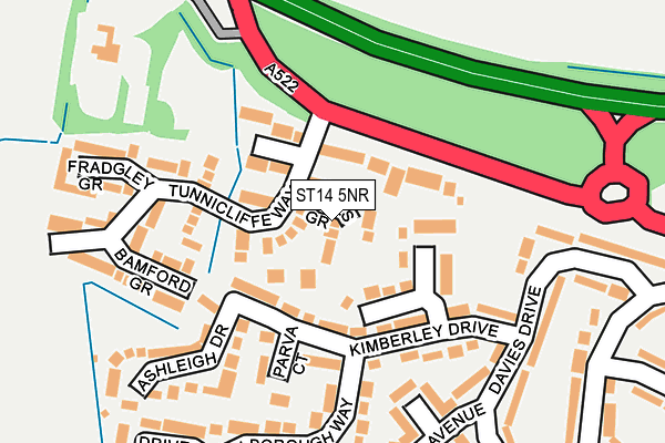 ST14 5NR map - OS OpenMap – Local (Ordnance Survey)