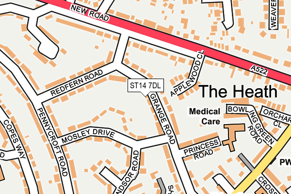 Map of TOM HOLLINS PUBLISHING LTD at local scale