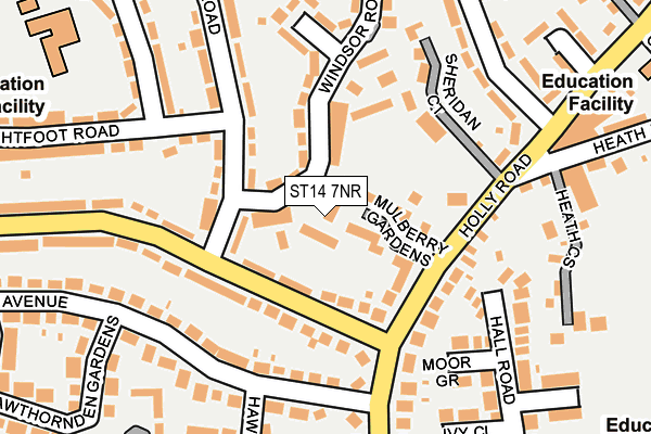 ST14 7NR map - OS OpenMap – Local (Ordnance Survey)