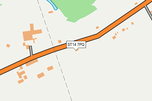 ST14 7PQ map - OS OpenMap – Local (Ordnance Survey)