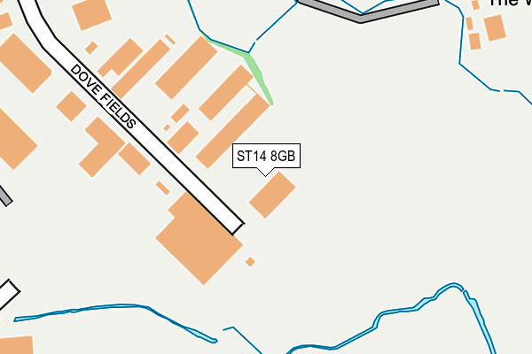 ST14 8GB map - OS OpenMap – Local (Ordnance Survey)