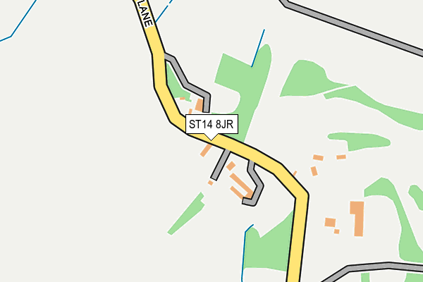 ST14 8JR map - OS OpenMap – Local (Ordnance Survey)