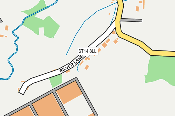 ST14 8LL map - OS OpenMap – Local (Ordnance Survey)