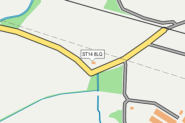 ST14 8LQ map - OS OpenMap – Local (Ordnance Survey)