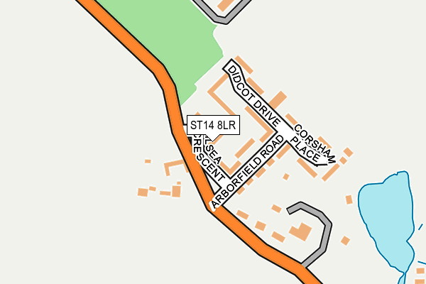 ST14 8LR map - OS OpenMap – Local (Ordnance Survey)